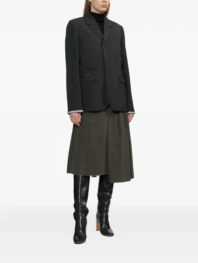 Ader Error Single-breasted Tailored Jacket In Black