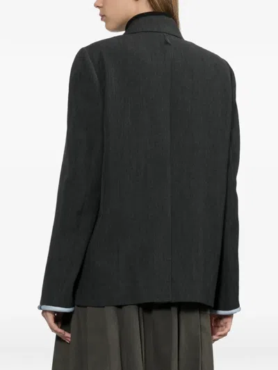 Ader Error Single-breasted Tailored Jacket In Black