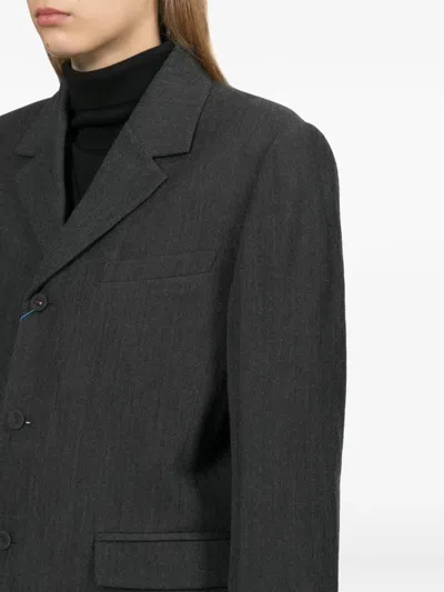 Ader Error Single-breasted Tailored Jacket In Black