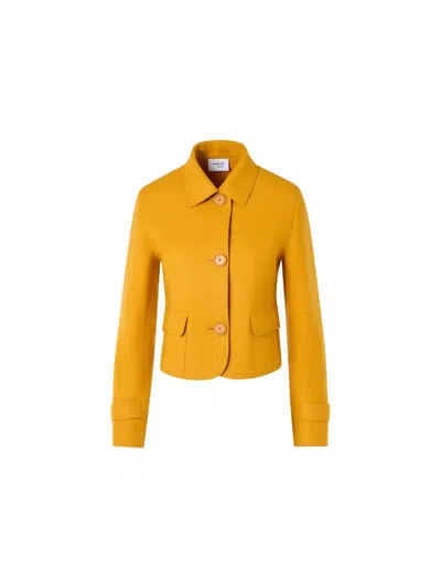 BUTTON-UP FLAP-POCKET FITTED JACKET