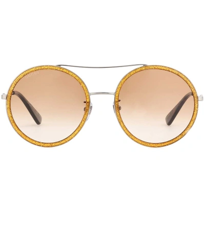 Gucci Exclusive To Mytheresa.com - Round Sunglasses In Gold
