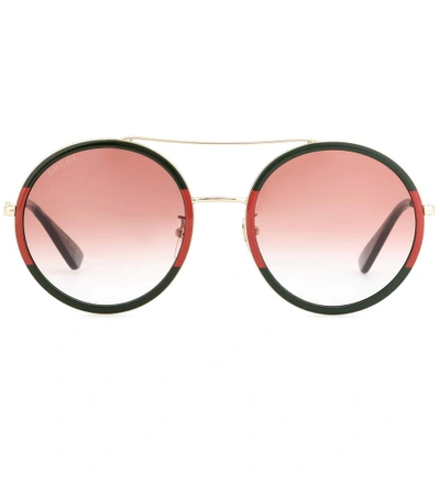 Gucci Exclusive To Mytheresa.com - Round Sunglasses In Green