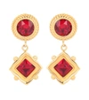 DOLCE & GABBANA Crystal-embellished clip-on earrings