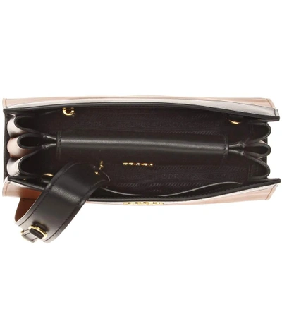 Shop Prada Esplanade Leather Shoulder Bag