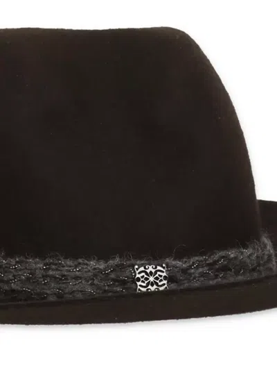 Panicale Wool Fedora Hat In Brown