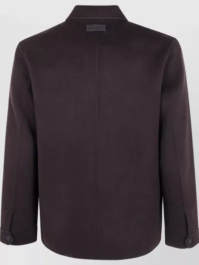 Mc2 Saint Barth Wool Single-breasted Coat In Multi