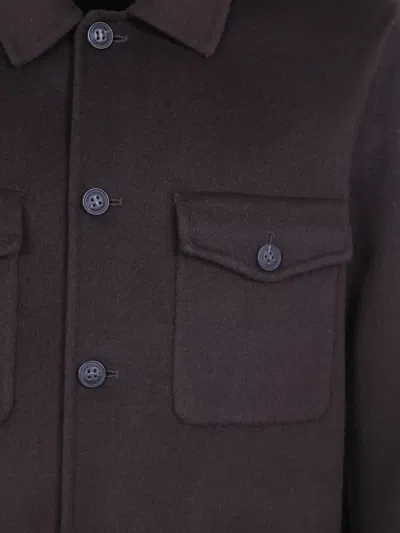 Mc2 Saint Barth Wool Single-breasted Coat In Multi
