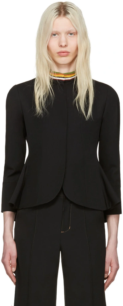 Wales Bonner Black Cropped Cane Jacket