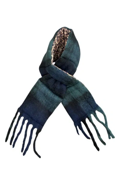 Nicole Miller Reversible Quilted Pull Through Scarf In Multi