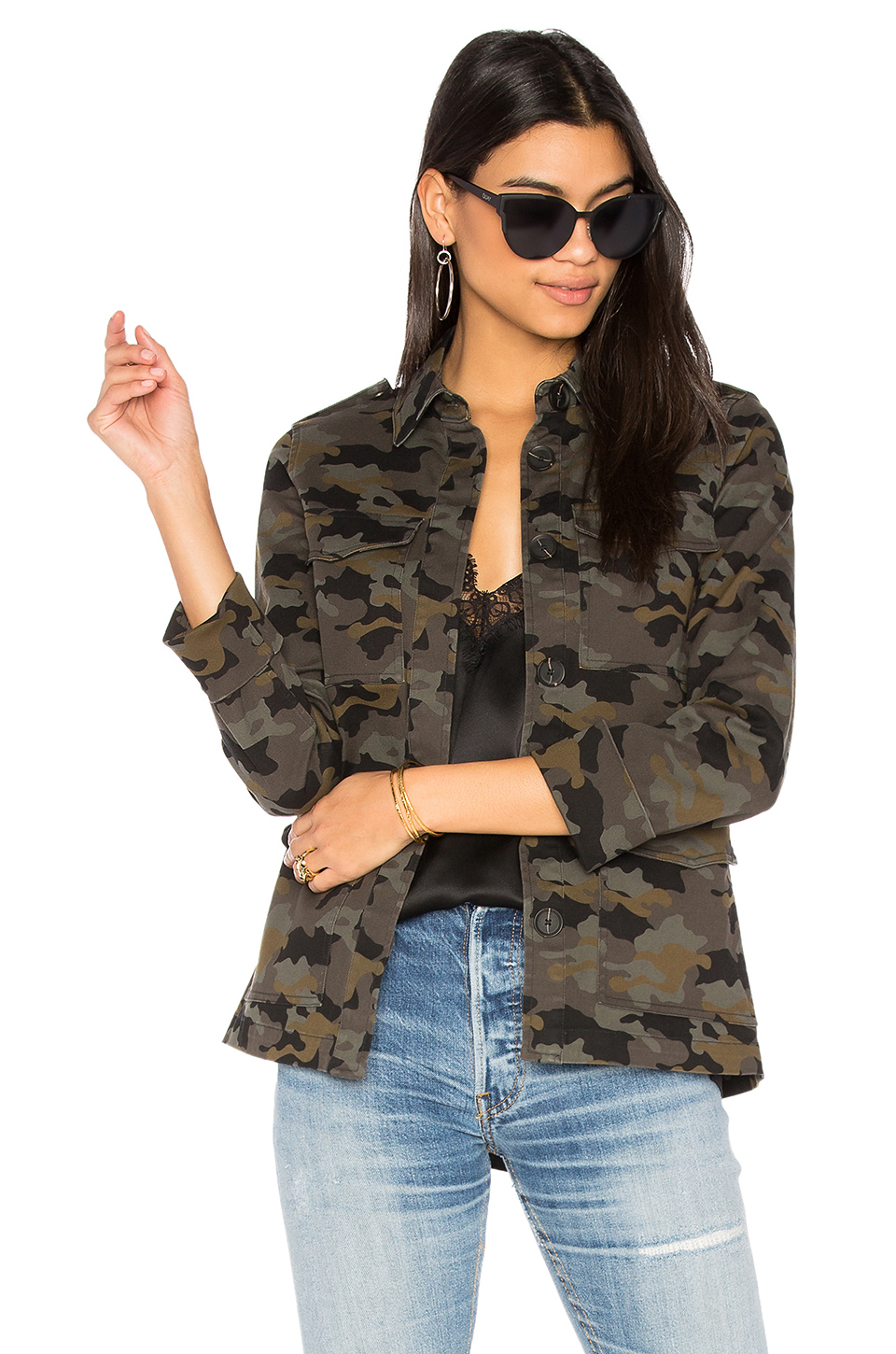 L Agence L'agence The Cromwell Jacket In Army. In Camo Multi | ModeSens