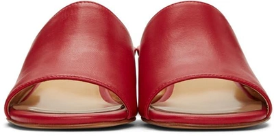 Shop Maryam Nassir Zadeh Red Sophie Slide Sandals