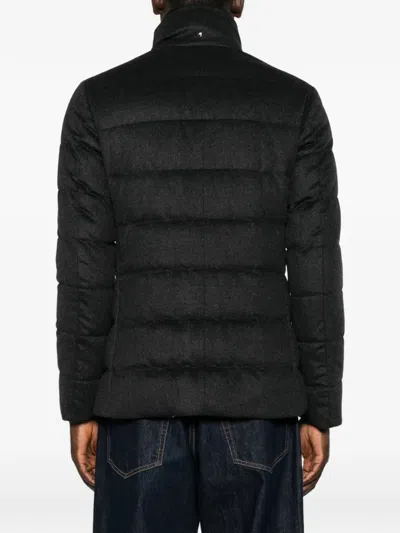 Montecore Double-breasted Quilted Jacket In Black