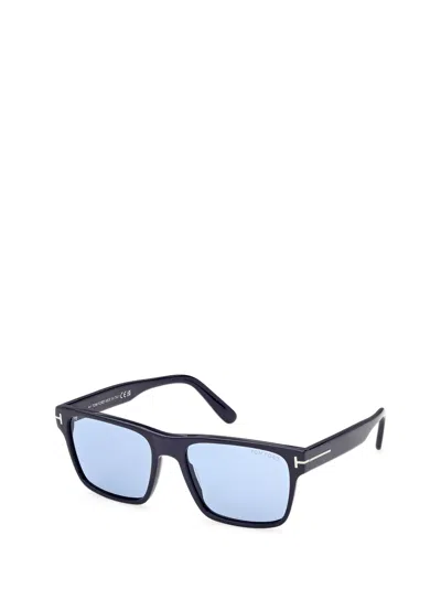 Tom Ford Rectangle-frame Sunglasses In Blue