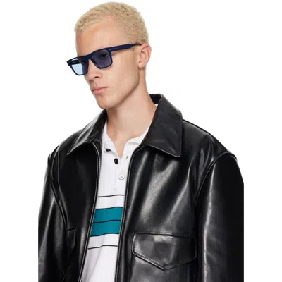 Tom Ford Rectangle-frame Sunglasses In Blue