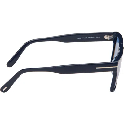 Tom Ford Rectangle-frame Sunglasses In Blue