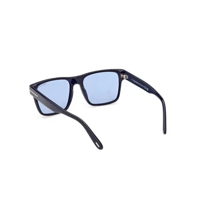 Tom Ford Rectangle-frame Sunglasses In Blue