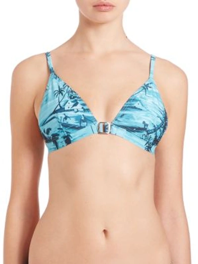 Orlebar Brown Pearl South Pacific Illustrations Bikini Top In Multicolor