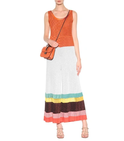 Shop Missoni Knitted Jumpsuit In Multicoloured