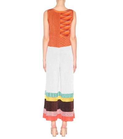 Shop Missoni Knitted Jumpsuit In Multicoloured