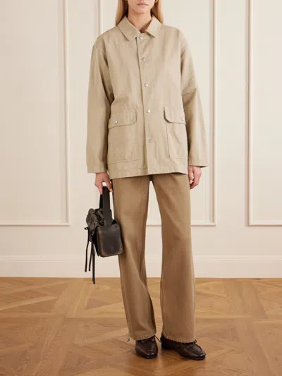 Still Here Barn Cotton Jacket In Neutral