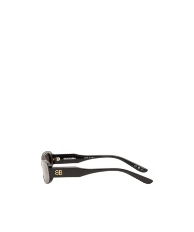Balenciaga Eyewear Rectangular Frame Sunglasses In Brown