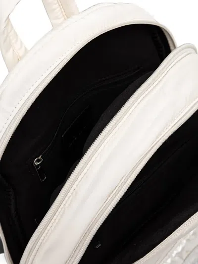 Blauer Quilted Crystal-embellished Backpack In Neutral