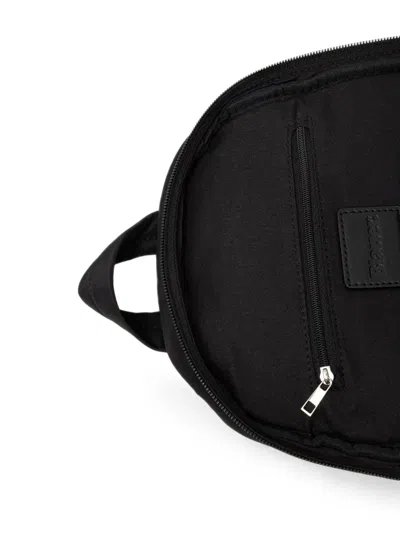 Blauer Padded Logo-patch Backpack In Black