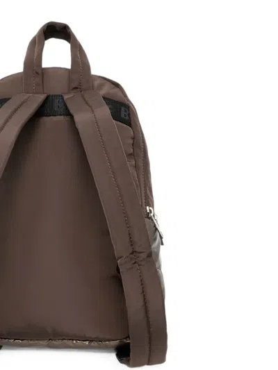 Blauer Quilted Crystal-embellished Backpack In Brown