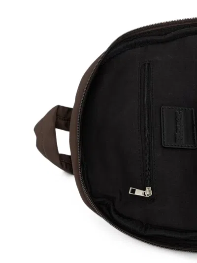 Blauer Quilted Crystal-embellished Backpack In Brown