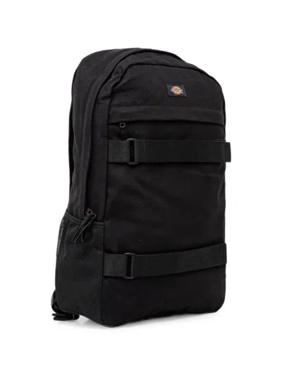 Dickies Logo-patch Buckled-strap Backpack In Black