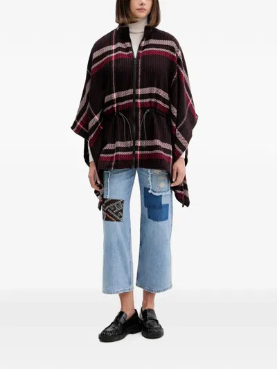 Desigual Patchwork Jeans In Blue