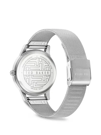 Ted Baker Mesh Strap 33mm Watch In Metallic