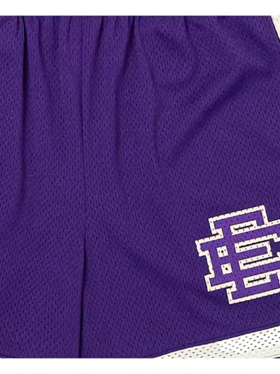 Eric Emanuel Basic V3 Logo-print Shorts In Purple