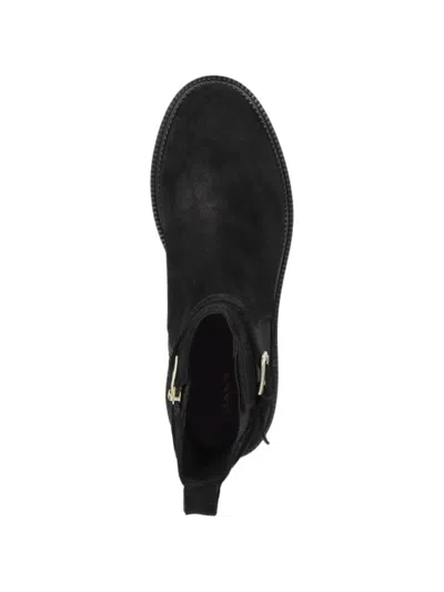 Gant Kelliin Buckle-strap Chelsea Boots In Black
