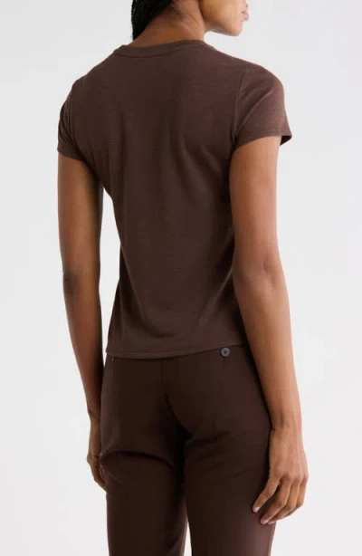 Theory Tiny Tee Atmos Light T-shirt In Brown