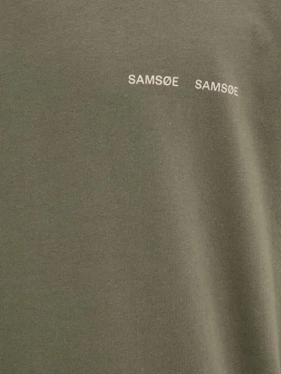 Samsoe & Samsoe 모크 넥 티셔츠 In Green