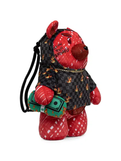 Sprayground Bear-shape Backpack In Red