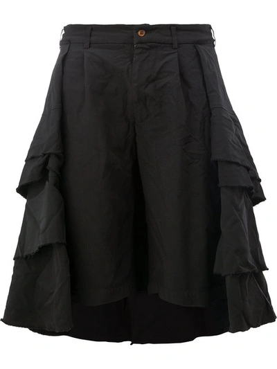 Shop Comme Des Garçons Pleated Tiered Full Skirt