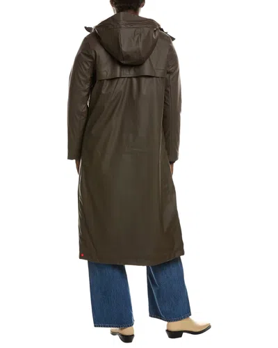 Hunter Acacia Rubberized Mid Length Rain Jacket In Multi
