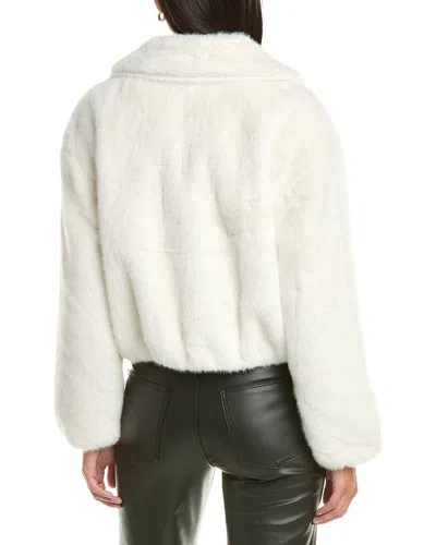 Cece Zip Front Short Blouson Jacket In Neutral