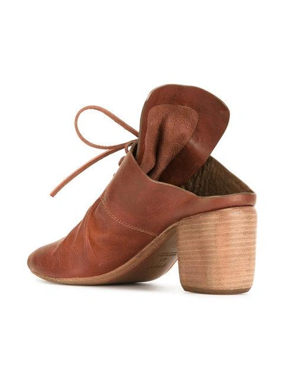 Shop Marsèll Lace-up Mules - Brown