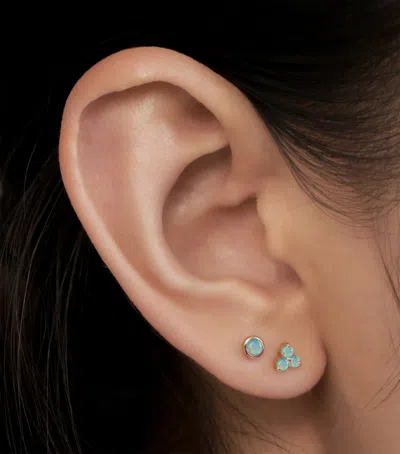 Maria Tash Opal Threaded Stud Earring In Gold