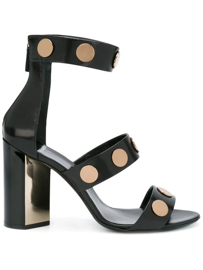 Pierre Hardy Studded Strappy Sandals In Nero
