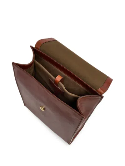 The Bridge Leather Backpack In Brown