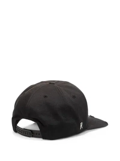 Represent Distressed Embroidered Baseball Cap In Black