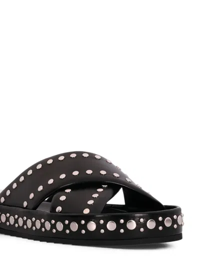 Fendi Stud-embellished Crossover-strap Sandals In Multi