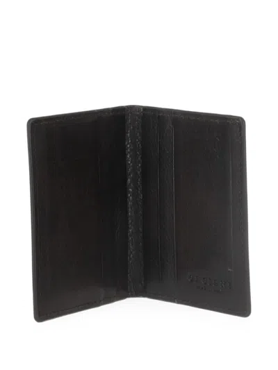 Orciani Lagoon Leather Cardholder In Black