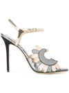 PAULA CADEMARTORI METALLIC STILETTO SANDALS,BLOSS17VTL12019779