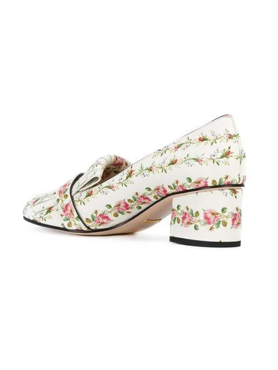 Shop Gucci Floral Marmont Loafers