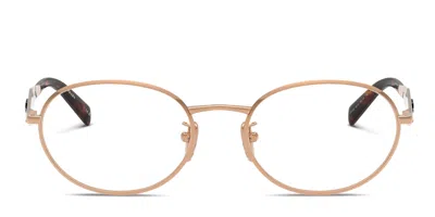 Prada Full Frame Plain Mirror In Gold